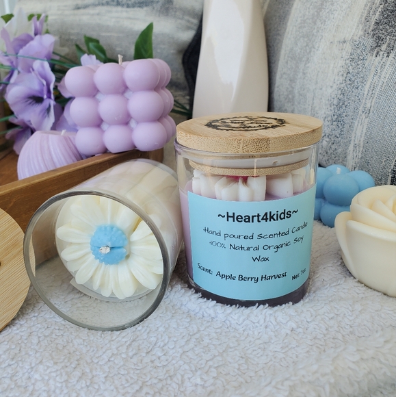 Heart4kids Scented Candles Apple Berry Harvest 2×(7oz) - Picture 4 of 6